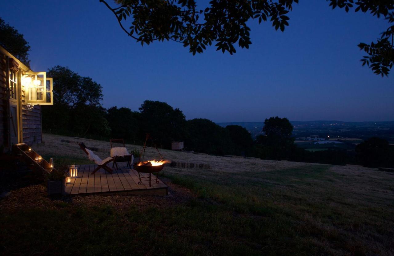 Tilbury Shepherd Huts With Hot Tubs Plus Holiday Cottages West Bagborough ภายนอก รูปภาพ